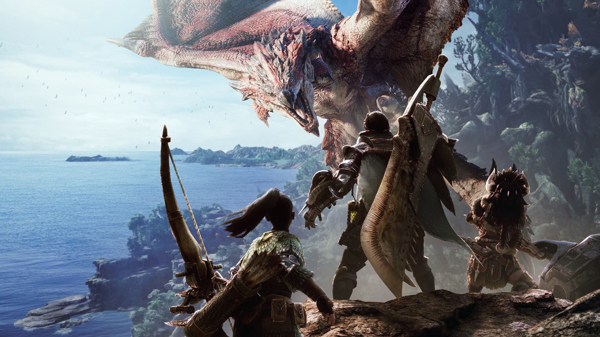 Monster Hunter: World（モンスターハンターワールド）（アクションRPG）のキービジュアル — 類似ゲームタイトル検索