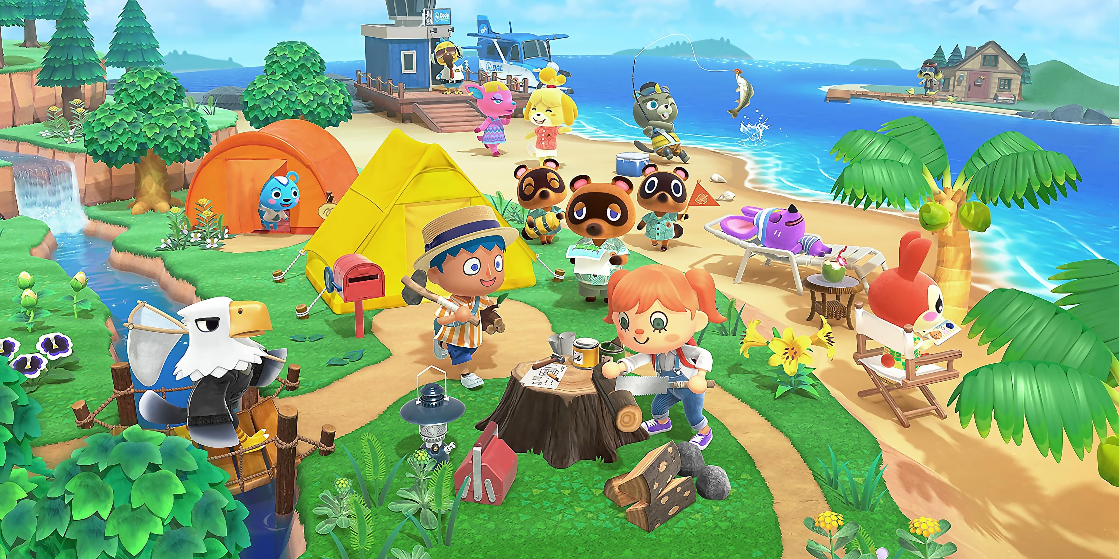 Animal Crossing: New Horizons（あつまれ どうぶつの森）（シミュレーション）のキービジュアル — 類似ゲームタイトル検索