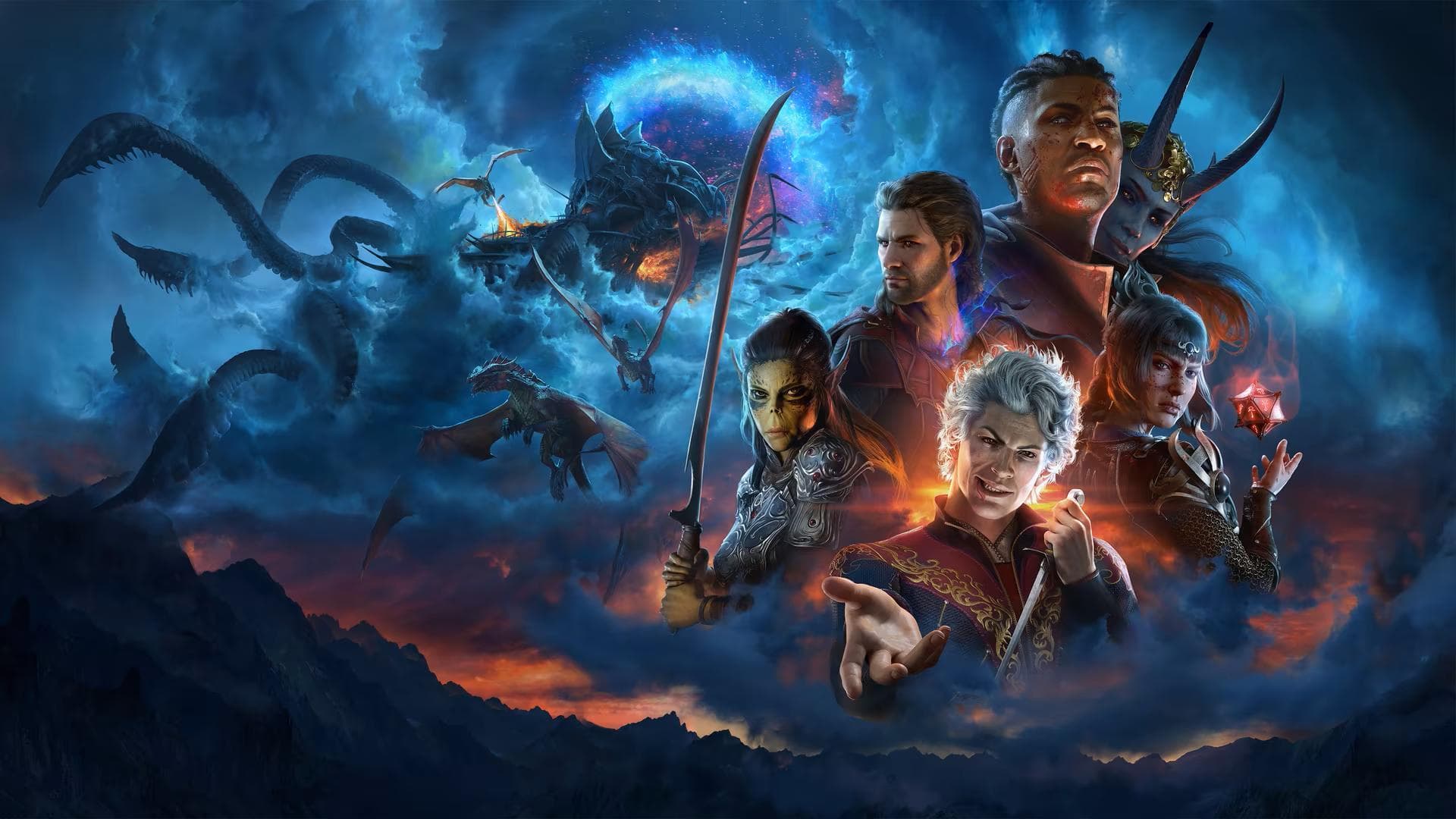 Baldur's Gate 3（バルダーズゲート3）（CRPG）のキービジュアル — 類似ゲームタイトル検索