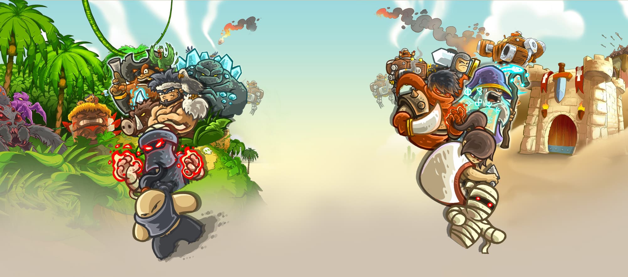 Kingdom Rush Origins（キングダムラッシュ オリジンズ）（タワーディフェンス）のキービジュアル — 類似ゲームタイトル検索