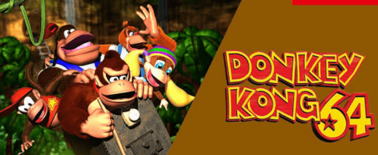 ドンキーコング64(Donkey Kong 64)(3Dアクション)のキービジュアル — 類似ゲームタイトル検索