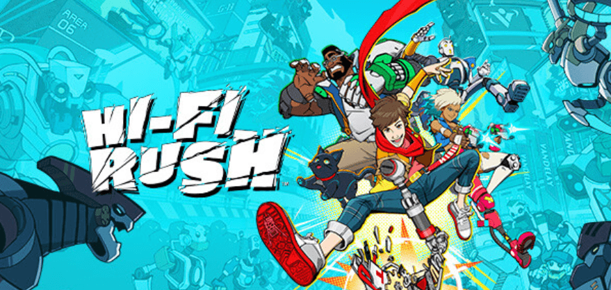 Hi-Fi Rush(ハイファイラッシュ)(リズムアクション)のキービジュアル — 類似ゲームタイトル検索